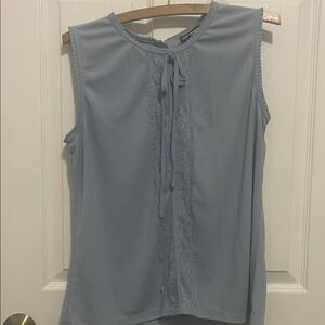 Karl Lagerfeld Light Blue Sleeveless Blouse